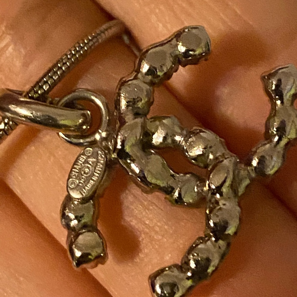 Chanel cc logo vintage crystal necklaces - Picture 6 of 12